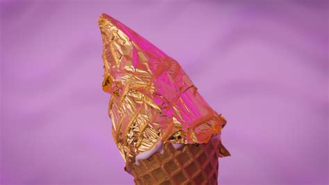 Indulge In This Pure 24 Karat Gold Ice Cream From Snowopolis Youtube