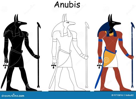 Ancient Egyptian Art Anubis God
