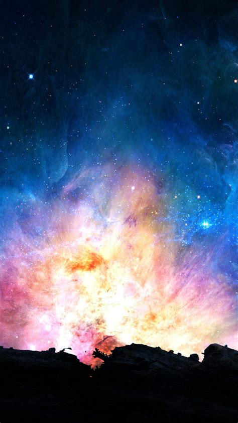 Download Popular Phone Night Sky Stardust Wallpaper