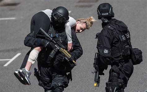 Firearms Officers From British Transport Police Rescue A Casualty