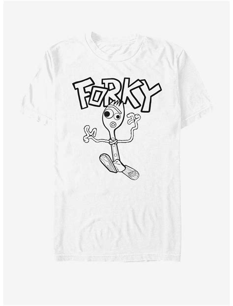 Disney Pixar Toy Story 4 Doodle Fork White T Shirt White Hot Topic