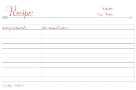 ★ requires microsoft word ★ this template uses fonts included with word or available for free online. Pretty Unpretentious: Free Printable: Recipe Cards ...