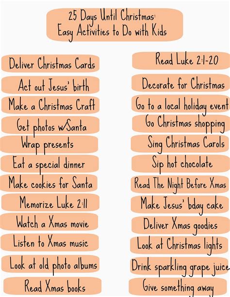 25 Days Until Christmas An Easy Way To Celebrate With Your Kids