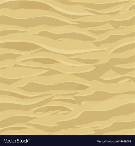 Sand Texture Seamless Background In Cartoon Style Vector Image