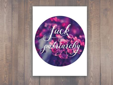 Fuck The Patriarchy Feminist Print Strong Women Womens Etsy
