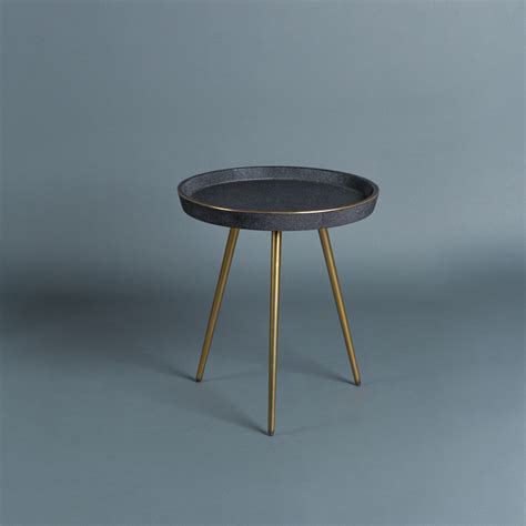 Faux Shagreen Side Table Dominique Moal Design