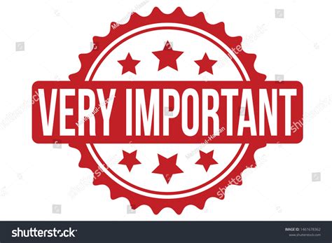 Very Important Rubber Stamp Very Important Stock Vector Royalty Free