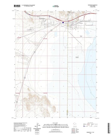 Wendover Utah Us Topo Map Mytopo Map Store