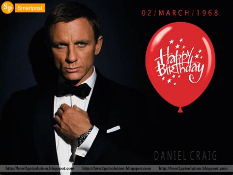 Happy Birthday Photo Daniel Craig Birthday Card Ideas For Recent Uk Born James Bond