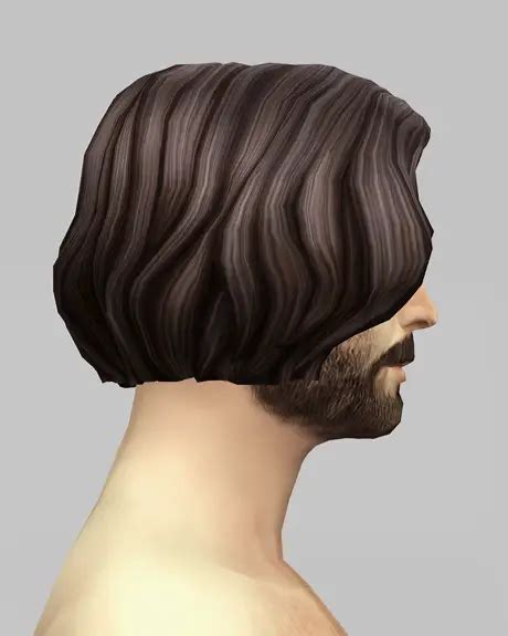 Rusty Nail Male Medium Wavy Hair Retextured Sims 4 Hairs