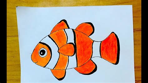 How To Draw A Clownfish Youtube
