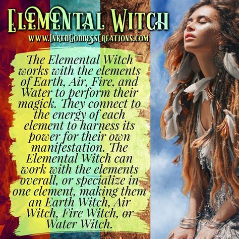 Are You An Elemental Witch Elemental Witches Work With The Elements Of
