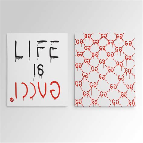 Life Is Gucci Gucci Ghost Gallery Art Canvas Pop Culture Hypebeast 2