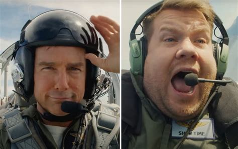 Tom Cruise Terrifies James Corden On ‘top Gun Flight ‘the Gray Man