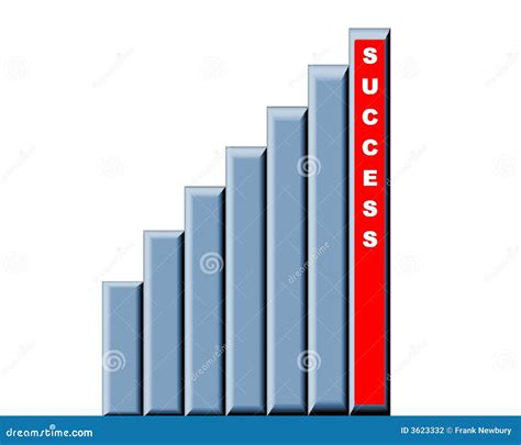 Rising Bar Graph To Success Stock Illustration Illustration Of