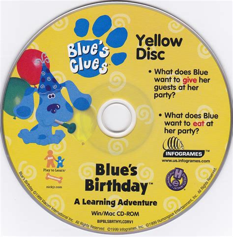 Blues Clues Blues Birthday Adventure Humongous Entertainment 1998