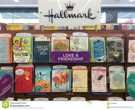 You can send your hallmark card with fast, accurate postage in just a few steps these envelopes are currently available in a limited number of stores that sell hallmark cards. Hallmark Greeting Cards At Grocery Store Editorial Stock ...