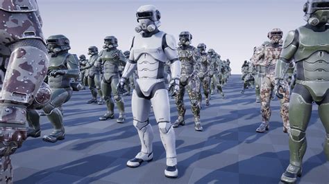 Sci Fi Elite Trooper In Characters Ue Marketplace