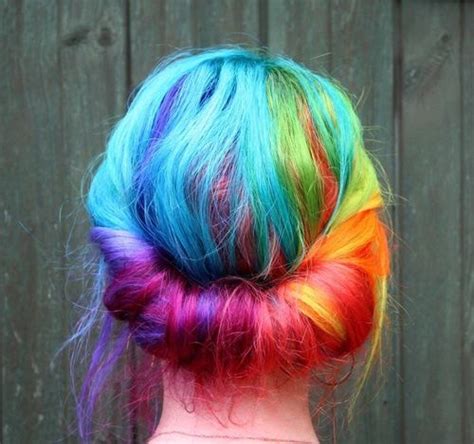 Rainbow Hair Colour Rainbow Hair Ombre Ombre Hair Color Hair Colors Blue Ombre Pastel