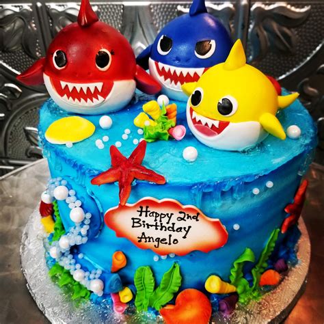 Baby Shark Theme Birthday Cake B0055 Circos Pastry Shop