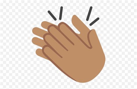 Medium Skin Tone Emoji Brown Hands Clapping Emojihands Clapping