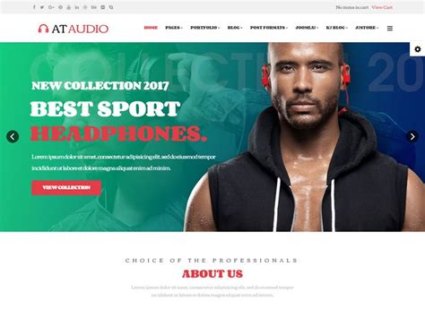 At Audio Is Free Joomla Audio Website Template This Template Was