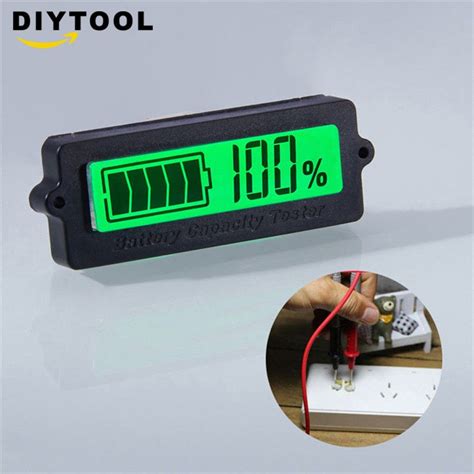 Ly W V Lcd Acid Lead Lithium Battery Capacity Indicator Digital Voltmeter Voltage Tester