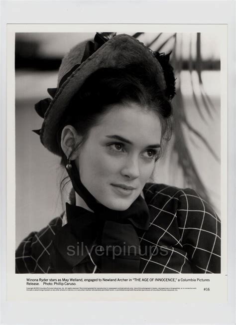 Orig 1993 Winona Ryder In Period Costume Close Up Portrait “age Of
