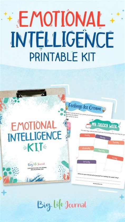 Emotional Intelligence Printable Activity Kit For Children Emotional