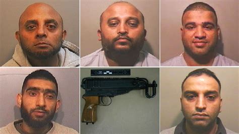 luton gun smuggling crime gang jailed bbc news