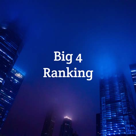 In addition to their auditing services, the big four also provides consulting, valuation, market research, assurance, and legal advisory services. Big 4 Accounting Firms Ranking (2020 Edition) (Who Is The ...