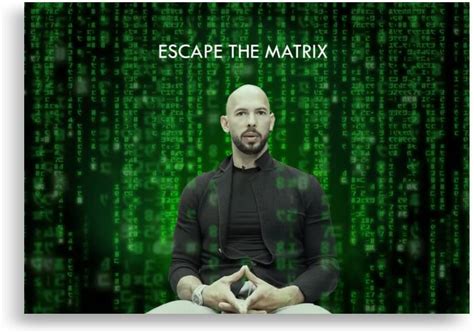 Andrew Tate Escape The Matrix Poster Generic Uk Home