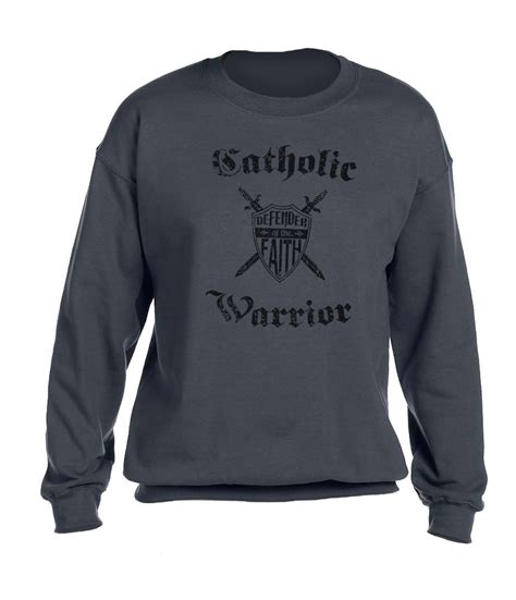 Catholic Warrior Defender Of The Faith Crewneck Sweatshirt