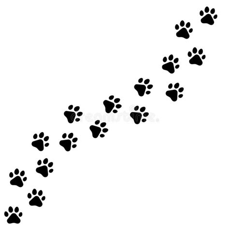 Paw (59 images) 1/3 pages. Animal Tracks Stock Illustrations - 3,202 Animal Tracks ...
