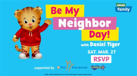 Be My Neighbor Day With Daniel Tiger Saturday March Th Ingham