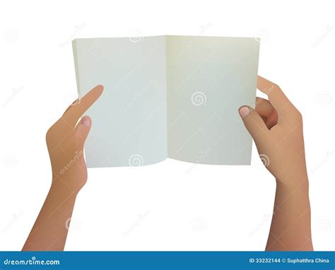 Hands Holding Open Book Stock Images Image 33232144