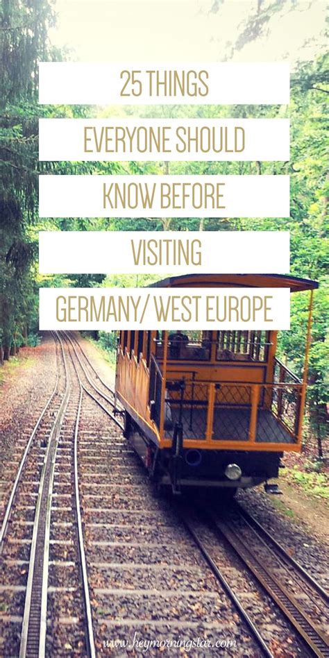 25 Things Everyone Should Know Before Visiting Germanywest Europe