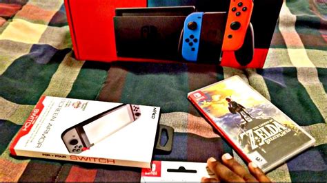 New Red Box Nintendo Switch Unboxing Youtube