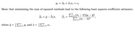 solved consider the simple linear regression model yi β0