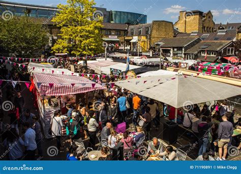 Food Stalls At Camden Market During The Day Editorial Photo Image Of