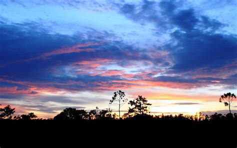 1066025 Landscape Sunset Sky Silhouette Sunrise Evening Morning