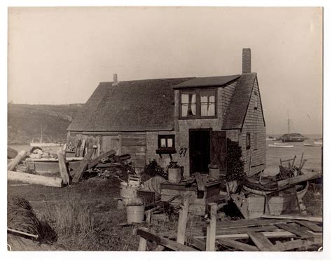 Monhegan Island Maine Fishing Cottage Ca 1910 Silver Print