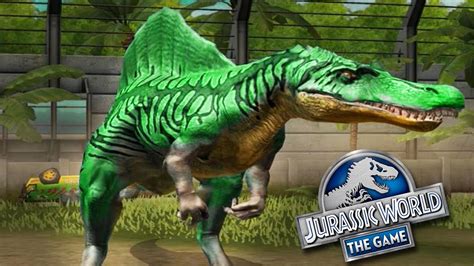 Spinosaurus Max Level 40 Jurassic World The Game Youtube