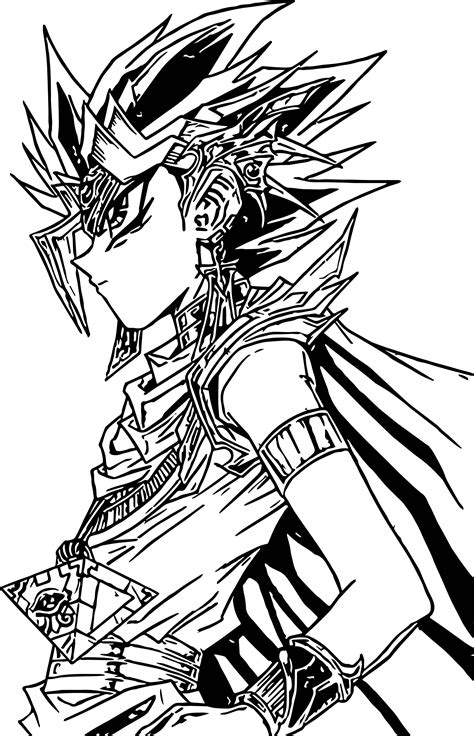 Nice Yu Gi Oh Look Coloring Page Cartoon Coloring Pages Manga