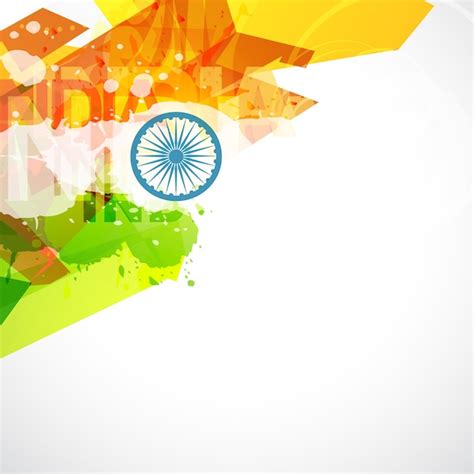 Abstract Indian Flag Design Vector Free Download