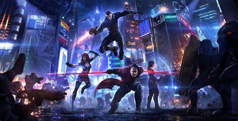 This is realy awsome wallpaper, enjoy it and have fun. Cyberpunk Heroes