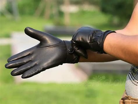 Buy Black 2012 New Style Warmen Men S Gloves Leather From Reliable Gloves Usb