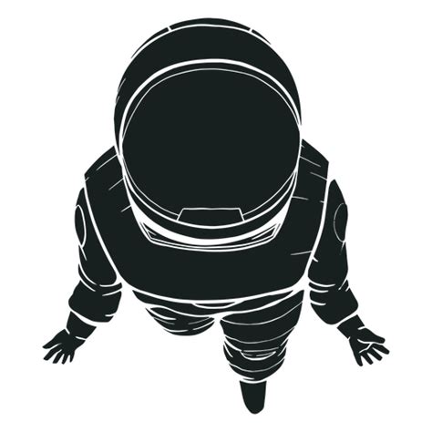 Top View Astronaut Silhouette Png And Svg Design For T Shirts