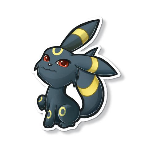 Pokemon Sticker Cute Umbreon Eeveelutions Original Etsy