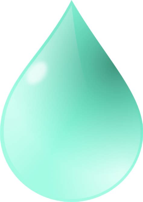 Green Water Drop Clip Art Cliparts